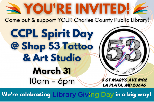 CCPL Spirit Day @ Shop 53 Tattoo & Art Studio