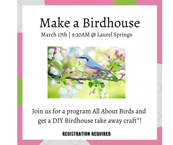Image for event: All About Birds with Birdhouse Kits to Go! 