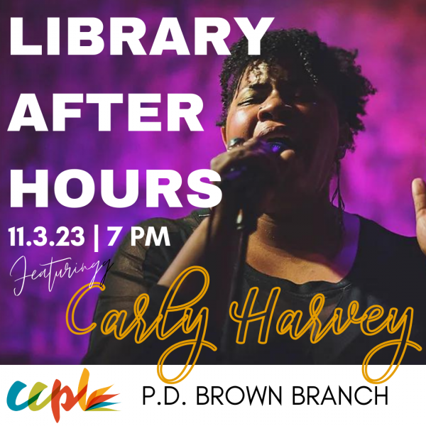 Image for event: Library After Hours: Live Music Event with Carly Harvey