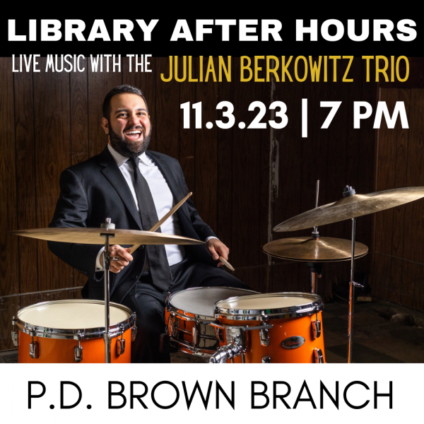 Image for event: Library After Hours: Live Music with Julian Berkowitz Trio